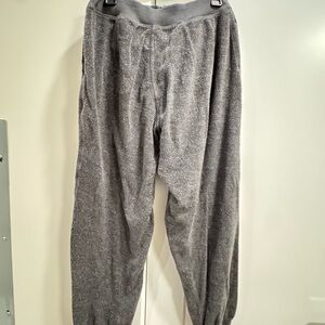 aerie Gray Plush Terry Sweatpants - Cozy Joggers